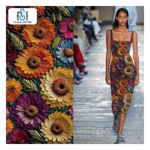 Nouvelle arrivée blanc noir imprimé Chanderi Kurta avec pantalon rayonne robe tissu pour les femmes - Product Image 4