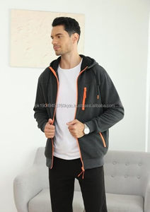 Chaqueta de lana de manga larga con cremallera para hombre, Sudadera con capucha de invierno Y2K, sudaderas con capucha de algodón 100% teñidas personalizables para hombre, bordadas - Product Image 4