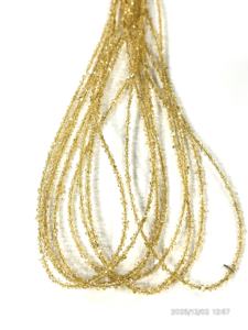 Cuentas de Cuarzo Herkimer de Color Amarillo Natural de Calidad AAA, Recubiertas, Tamaño 2-3 mm - Product Image 5