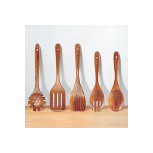 Ensemble d'ustensiles de cuisine en bois de haute qualité, sur mesure, fabriqués à la main au Vietnam par le fabricant, couleur et logo personnalisés, respectueux de l'environnement - Product Image 6