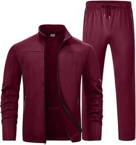 Conjunto de chándal con capucha y cremallera de algodón de alta calidad, ropa deportiva cálida transpirable para hombres y mujeres - Product Image 1