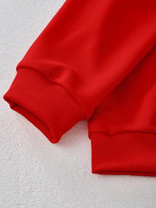 Wholesale 100% Cotton Kids Hoodies Full Sleeves Pocket Custom Christmas Prints French Terry Pullover Sweatshirt Hooded Collar - Product Image 3