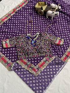 Sari de ropa de fiesta de diseñador con impresión digital y trabajo de secuencia de codificación de encaje - Product Image 4