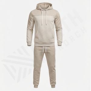 Men's Workout Tracksuit Long Sleeve Pullover Hoodie Jogger <b>Sweat</b> <b>Suit</b> Running Set Breathable Tech Fleece Wear Customized Color - Product Image 1