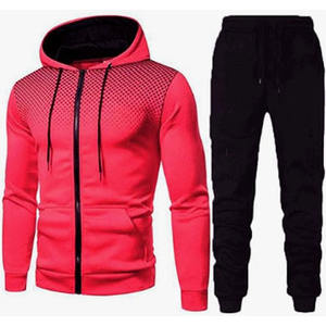 Ensemble de survêtement en polaire pour homme de qualité supérieure avec logo personnalisé |   Vêtements de sport respirants et écologiques et survêtement décontracté - Product Image 3