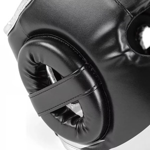 หมวกกันกระแทกสำหรับชกมวยไทย ฝึกซ้อม MMA ป้องกันศีรษะ หนังแท้ หมวกต่อสู้ หมวกซ้อม ออกแบบเองได้ - Product Image 5