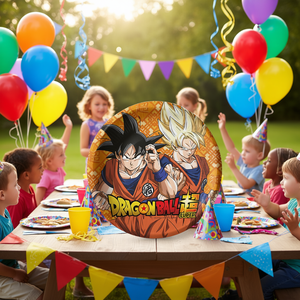 Platos Desechables de Papel de Dragon Ball Super, 18 cm, 8 Piezas, para Fiestas Infantiles - Product Image 3