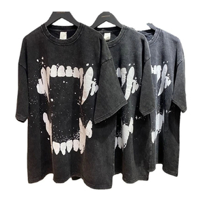 Meilleur design T-shirts délavés à l'acide pour hommes T-shirts respirants de haute qualité à séchage rapide avec logo personnalisé/taille - Product Image 3