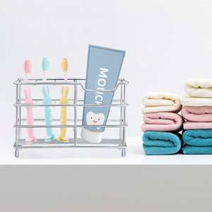 Support de brosse à dents électrique en acier inoxydable, porte-dentifrice de salle de bains en métal antirouille - Product Image 5