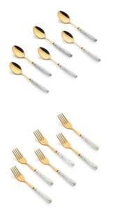 Cuchillo de mantequilla de acero inoxidable y latón con pulido de espejo para el desayuno a bajo costo para la venta Diseño de rama Cubiertos Cuchillo pequeño - Product Image 4