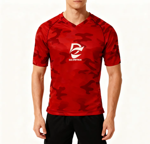 Jersey de Ciclismo MTB de Primera Calidad con Estampado de Camuflaje Multicolor, Ligero, Anti-UV, de Secado Rápido y Transpirable para Ciclismo de Montaña - Product Image 5