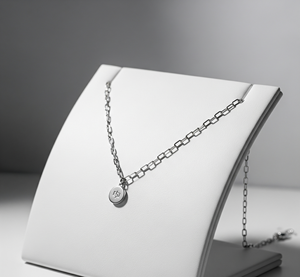 Collier chaîne à maillons minimaliste en argent 925 unisexe vente chaude avec pendentif plaqué or rhodium pour usage quotidien et cadeau de mode - Product Image 3