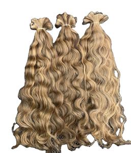 Extensiones de cabello humano ondulado indio crudo sin procesar de 8 pulgadas de alta calidad - Product Image 1