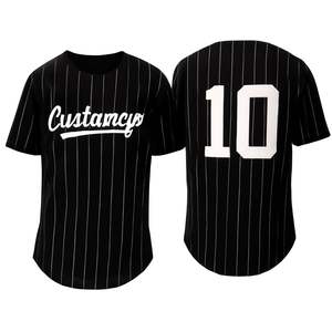 Sudadera de uniforme de béisbol en blanco de tamaño de EE. UU. con sublimación de calor, malla impresa, bordado transpirable para hombres, Jersey de béisbol personalizado - Product Image 3