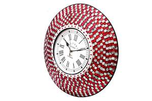 wholesale supplier Glass Mosaic Wall Clock High Quality for Home Wall Decoration Christmas from india manufacturer - Product Image 2