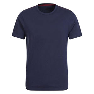 เสื้อยืดคอกลมผ้าไหมสีฟ้าสำหรับผู้ชายพิมพ์ลายแบบกำหนดเองระบายอากาศขนาดพลัสไซส์ทรงหลวมไซส์อเมริกัน - Product Image 1