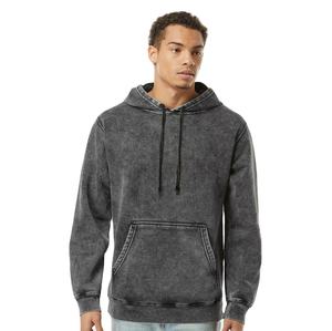 Personalizable 100% algodón de gran tamaño lavado con ácido Sudadera con capucha transpirable hombres Streetwear manga larga lavado con ácido Sudadera con capucha - Product Image 1