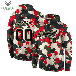 Custom Stitched Camo Black-Sports Pullover Sweatshirt Salute To Service Hoodie - Product Image 1