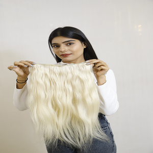 Cheveux vierges indiens bruts de haute qualité, non traités, double trame à la machine, 100% cheveux de temple, 24 pouces, 100g, sans perte - Product Image 4