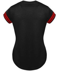 Uniforme de béisbol de calidad superior para mujer en patrón sólido Logotipo personalizado Ropa deportiva transpirable Jersey de béisbol personalizado - Product Image 4