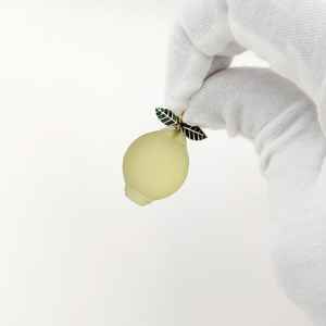 Quartz jaune citron pendentif 925 argent Sterling 14k plaqué or à la main pierre précieuse fruits charme bijoux de créateur - Product Image 2