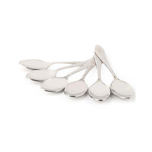 Cuillère pour bébé en acier inoxydable 6 pièces - Argent - Product Image 1