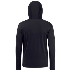 Sweat à capuche à manches longues pour hommes avec masque en matériaux recyclés personnalisés respectueux du bambou UV UPF50 + évacuant l'humidité - Product Image 5