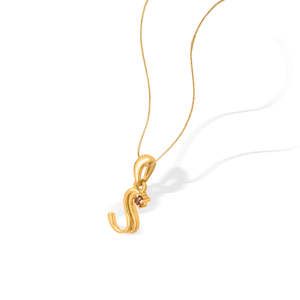 Collier pendentif bouddhiste plaqué or avec diamant, perle et zircon - Product Image 3