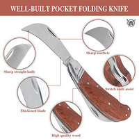 Yüksek Kaliteli Tek Bıçaklı Düz Katlanır Cep Av Bıçağı Şam Çeliği Deve Kemiği Saplı DIY OEM Özelleştirme 3 Yıl Garantili