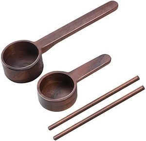 Charmante cuillère à café en bois apporte chaleur et personnalité aux espaces de petit-déjeuner pour des matins heureux aujourd'hui toujours à la maison - Product Image 5