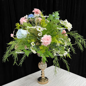 वादा शादी की सजावट बड़े आकार के फूल सफेद कैमेलिया कृत्रिम फूल धावक शादी टेबल सेंटरपीस - Product Image 2