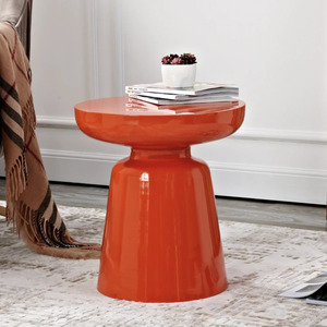 Mesa auxiliar Martini chapada en plata moderna mesa auxiliar con acento de Metal Industrial para decoración para sala de estar muebles de Metal - Product Image 4