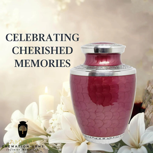 Recuerdo de urnas de cremación con revestimiento de Meena de aluminio hecho a mano y opción de grabado de tamaños grandes, monumento elegante para los seres queridos - Product Image 5