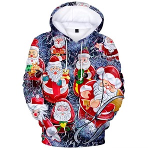 Sudadera con Capucha Personalizada de Navidad para Hombre, Cómoda y Moderna, 100% Poliéster, con Logotipo Personalizado, MOQ Bajo - Product Image 4