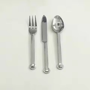 Juego de Cubiertos de Acero Inoxidable Dorado, Cuchillo, Cuchara y Tenedor de Metal para Hoteles - Product Image 6