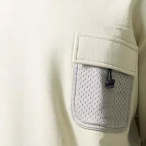 2024 automne nouveaux hommes de haute qualité polaire survêtement deux pièces pantalons de survêtement et pantalon ensemble avec poche en maille grande taille Logo personnalisé - Product Image 4