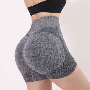 Short de yoga taille haute couleur personnalisée tissu extensible dans les quatre sens Fitness entraînement femmes évacuation de la sueur strass taille élastique - Product Image 3