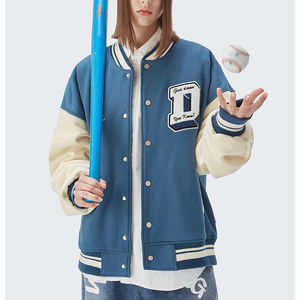 เสื้อแจ็กเก็ตผู้ชายสีดำปักลายแขนหนังโลโก้ได้ตามต้องการเสื้อแจ็กเก็ตมีตัวหนังสือสำหรับใส่ในฤดูหนาว - Product Image 1