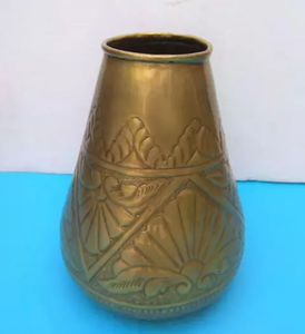 Modern Aluminium Hammered Design Nickel Plated Finishing Metal Flower Vase <b>Wedding</b> Table Top Decoration Flower Vase Unique Style - Product Image 6