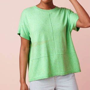 T-shirt en coton avec logo personnalisé en gros T-shirt blanc de haute qualité à longue queue de gymnastique T-shirt professionnel pour femmes - Product Image 2