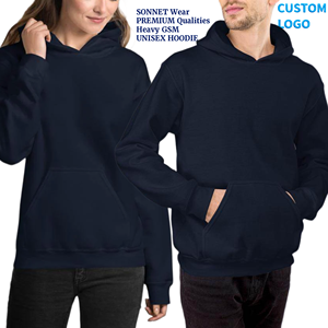 Sudaderas con capucha UNISEX de calidad premium, logotipo personalizado, Sudadera con capucha en blanco pesada Unisex de alta calidad para hombres y mujeres de 260 a 350 GSM - Product Image 3