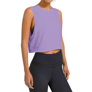 2025 été porter haut court t-shirt respirant 100% coton blanc haute qualité plaine haut court t-shirt pour femme - Product Image 6