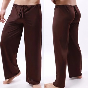 Pantalones Deportivos para Hombre, Cintura Baja, Cordón Ajustable, Corte Recto, Holgados, Pantalones de Yoga con Cintura Elástica, Ropa de Talla Grande - Product Image 1