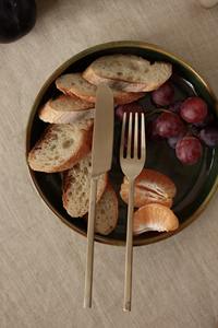 ช้อนสแตนเลสขัดเงาสีทองพร้อมที่จับพื้นผิวที่ออกแบบมาสำหรับคาเฟ่ที่รับประทานอาหารทุกวัน - Product Image 4