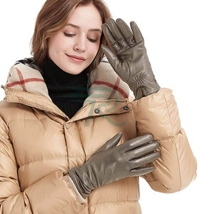 Razorts International Women's Sheepskin Leather <b>Gloves</b> Opera Length Touch Screen Winter Breathable Casual Outdoor Sports Skiing - Product Image 6