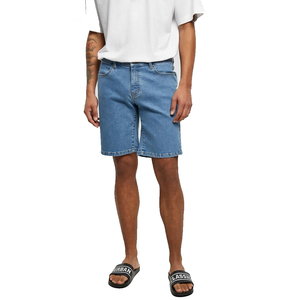 กางเกงยีนส์ขาสั้นผู้ชายขายส่ง ผลิตตามสั่ง OEM คุณภาพสูง เป็นมิตรกับสิ่งแวดล้อม แห้งเร็ว ระบายอากาศดี สไตล์ไฮสตรีท ซิปหน้า - Product Image 6