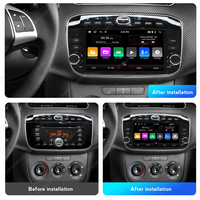 MEKEDE Audio Coche Pantalla Carro Car Navigation 360 Audio Stéréo Car-play Multimédia pour Fiat Linea Punto EVO 2012-2015