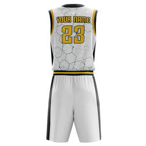 Ensemble d'uniformes de basket-ball personnalisés, taille plus, vêtements de sport sans manches avec design de sublimation personnalisé, service OEM disponible - Product Image 2