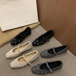 Zapatos Mary Jane de Estilo Francés para Primavera y Verano, Zapatos Planos de Cuero con Suela Gruesa de Estilo Británico Retro, Zapatos de Tacón Alto Dulces y Elegantes - Product Image 1