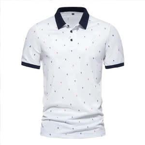 Polos con estampado sencillo para hombre, ropa informal, polos de algodón para hombre, nuevos polos transpirables de verano para hombre - Product Image 1